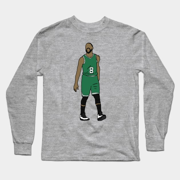 Kemba Walker Celtics Long Sleeve T-Shirt by rattraptees